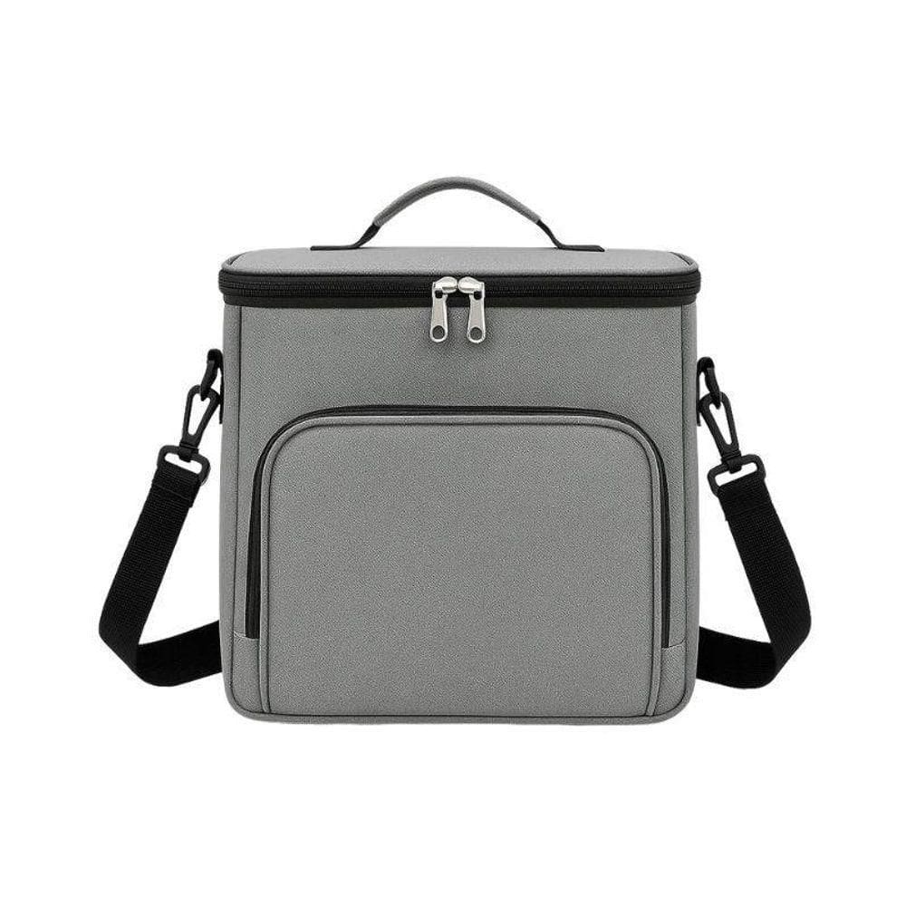 Bolsa Térmica Cinza Marmita Bebidas Alça E Bolsos 07 Litros