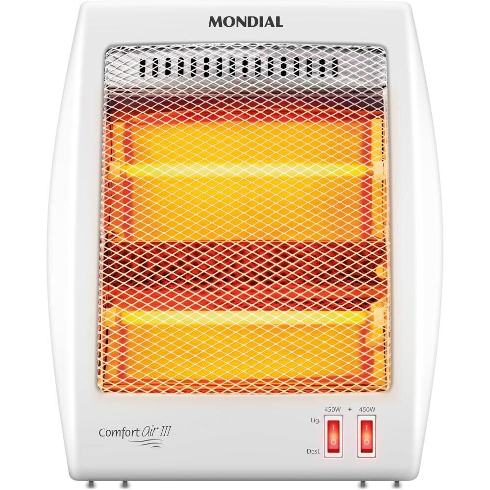Aquecedor Elétrico Mondial Comfort Air III 900W Branco/Cinza 127V - A-16