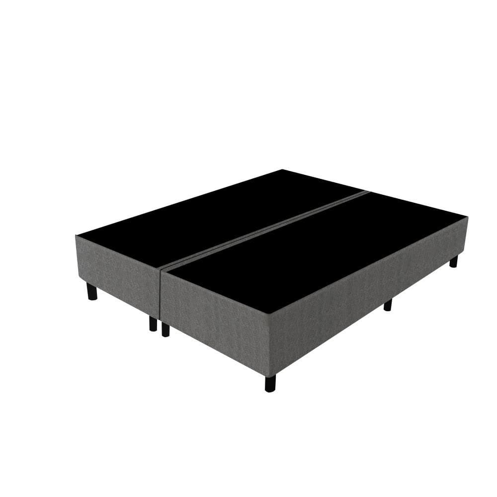 Base Cama Box Queen Gazin 158x198x39cm Poliester Cinza