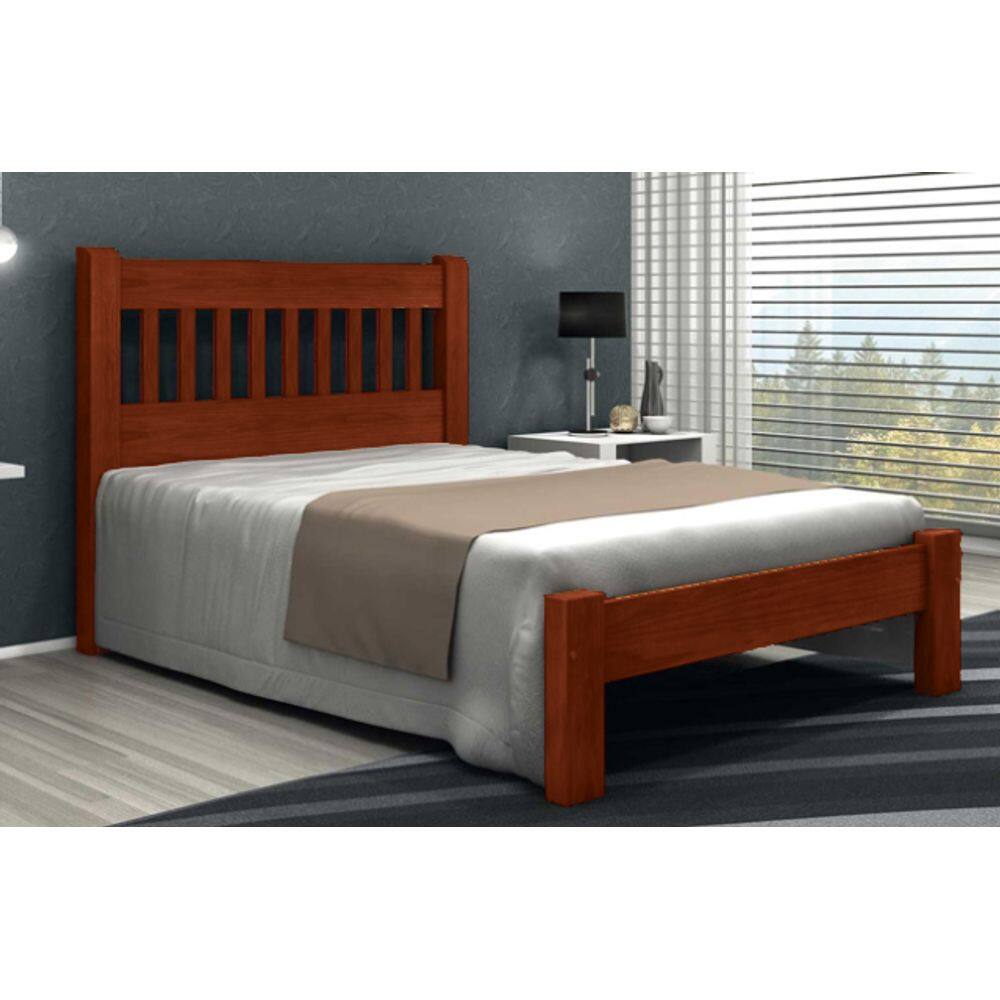 Cama Queen Size Pérola de Madeira Maciça Tauari
