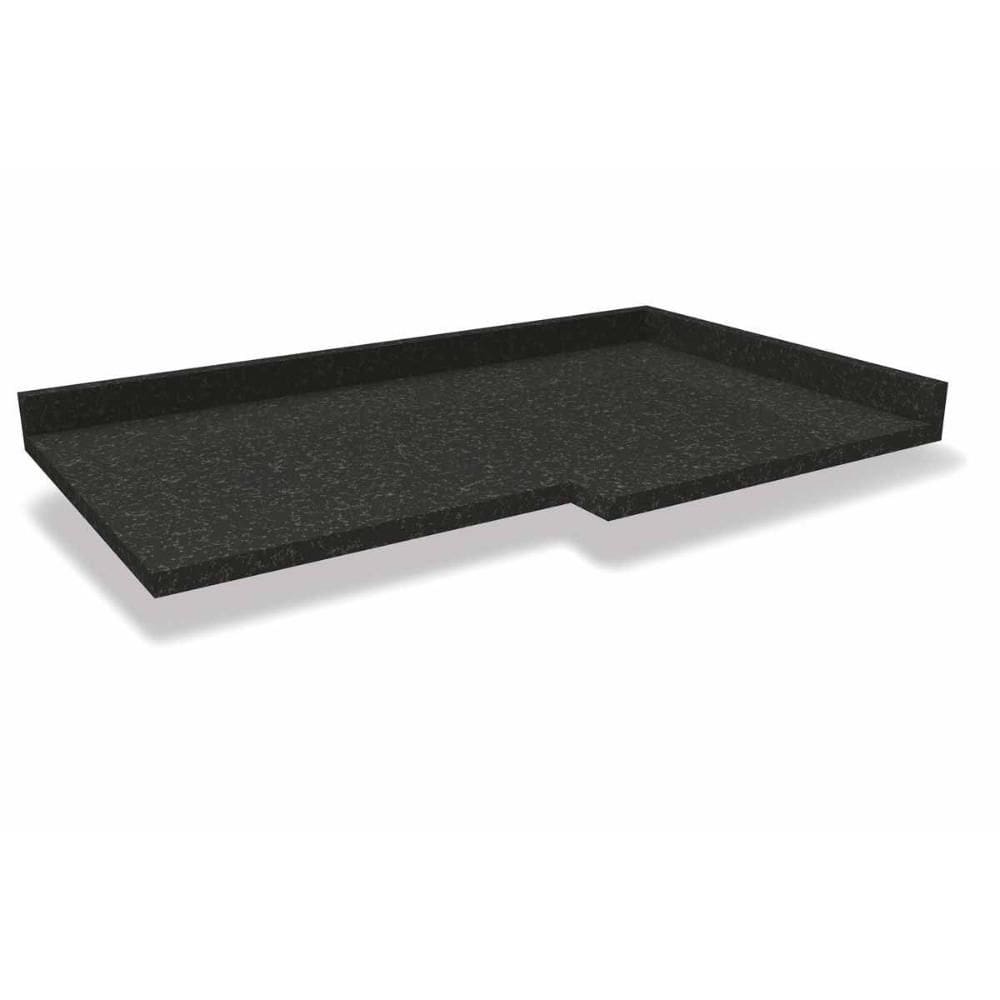 Tampo p/ Balcão Cozinha Canto Reto B649 98cm Cinzel - Kappesberg