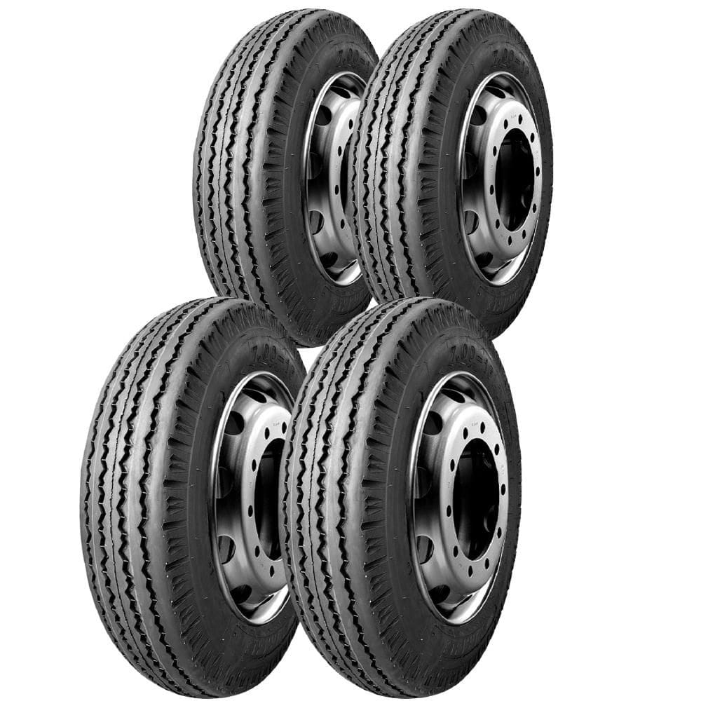 Kit 4 Pneus 7.00-16 Liso 12 Lonas 115/110K DR40 Durable