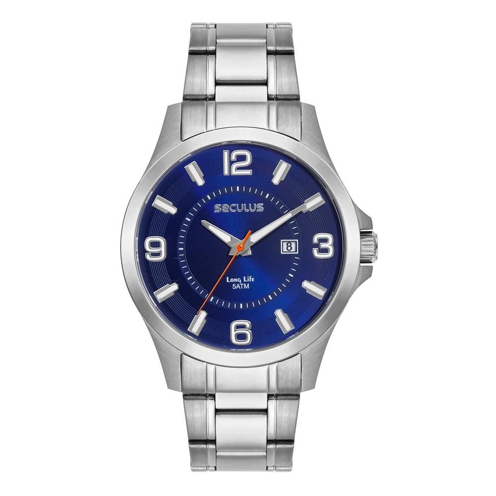 Relógio Seculus Masculino Ref: 23739g0svna1 Casual Prateado