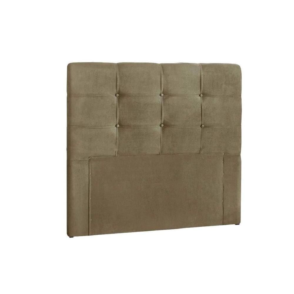 Painel de Cama Box Estofada Solteiro Clean Plus Suede Bege - Simbal