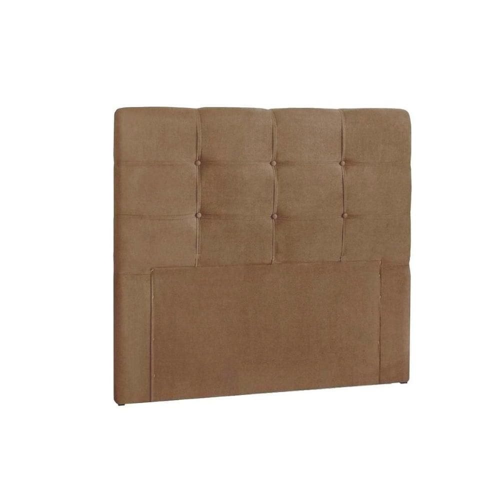 Painel de Cama Box Estofada Solteiro Clean Plus Suede Bege - Simbal