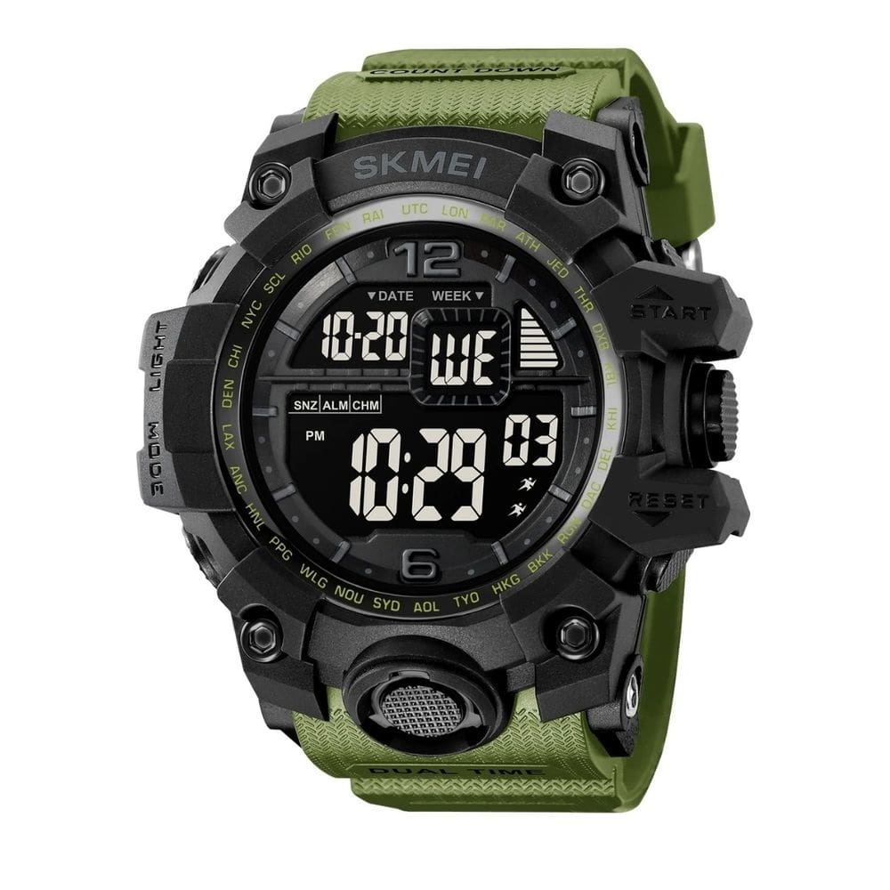 Relógio Masculino Skmei Digital 2245 Preto e Verde