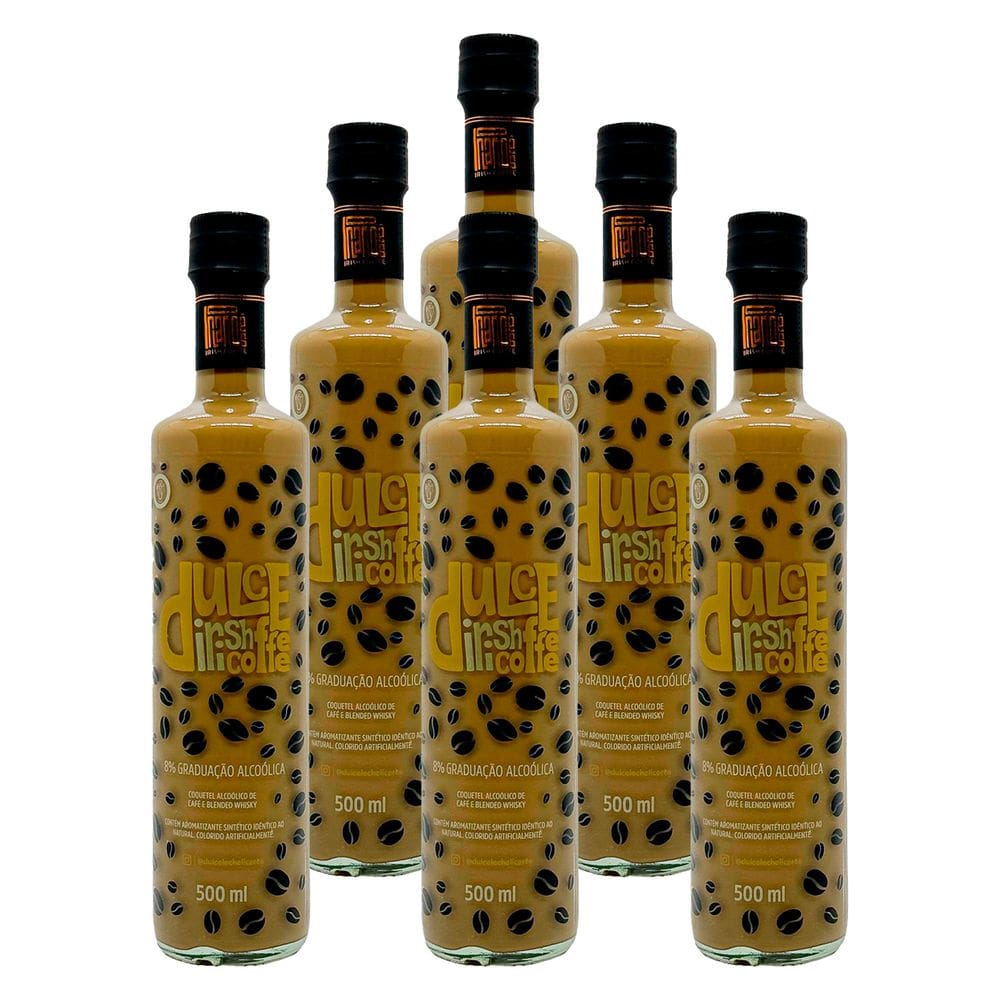 Licor Creme de Café Drikke Irish Coffee 500ml 6 Unidades
