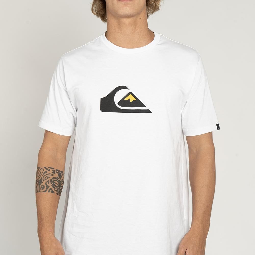 Camiseta Quiksilver Comp Logo WT25 Masculina Branco