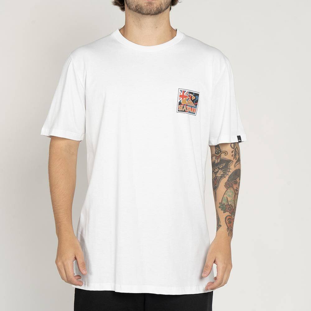 Camiseta Quiksilver Hi Patriot WT25 Masculina Branco