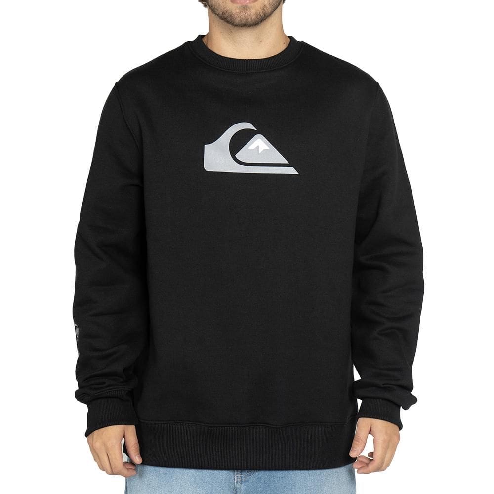 Moletom Quiksilver Careca Comp Logo WT25 Masculino Preto