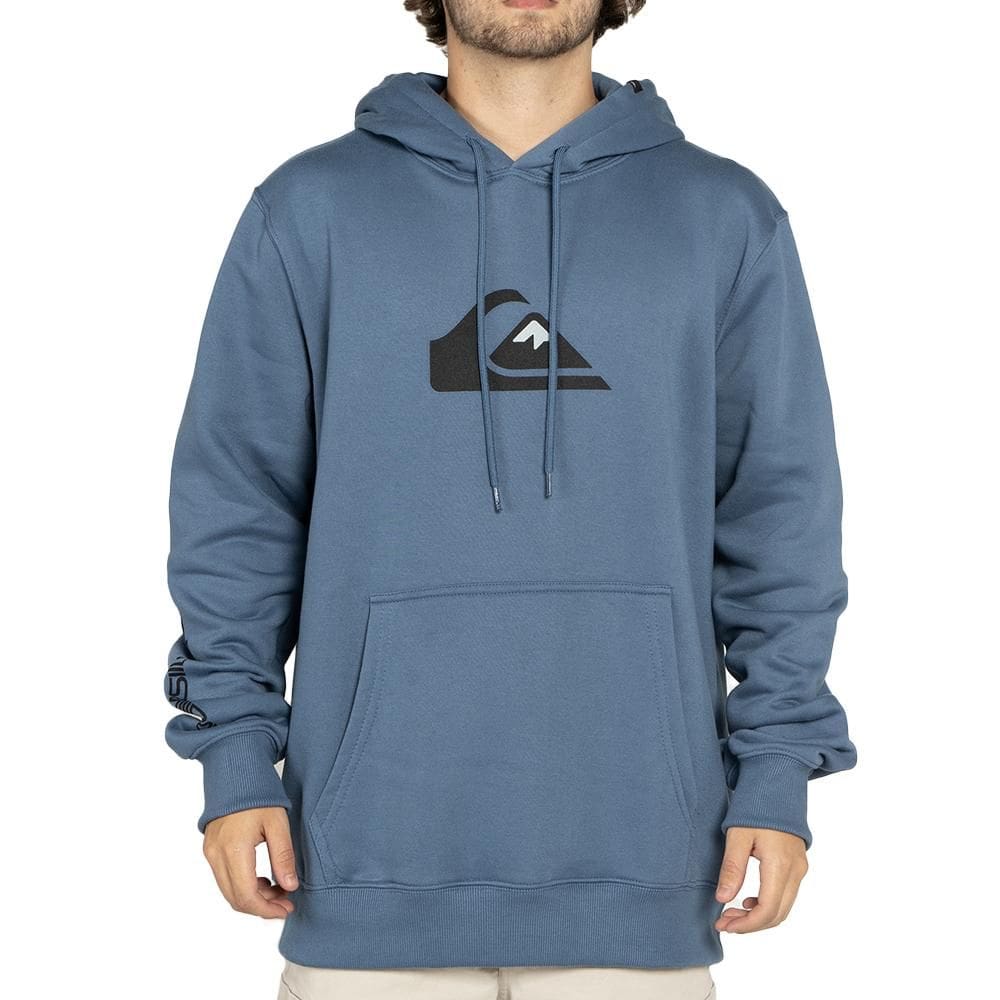 Moletom Quiksilver Canguru Comp Logo WT25 Azul Escuro