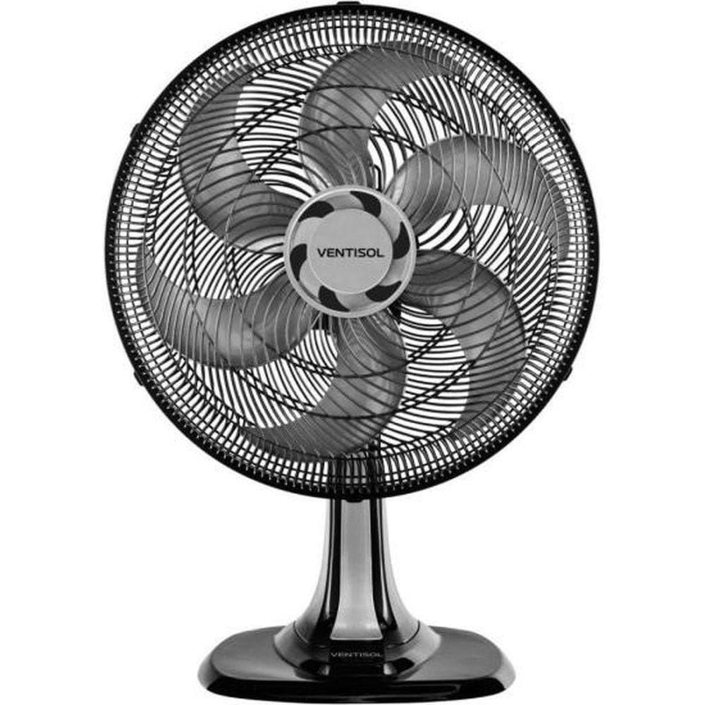 Ventilador De Mesa Ventisol Turbo 6 40cm Preto-cinza 110V
