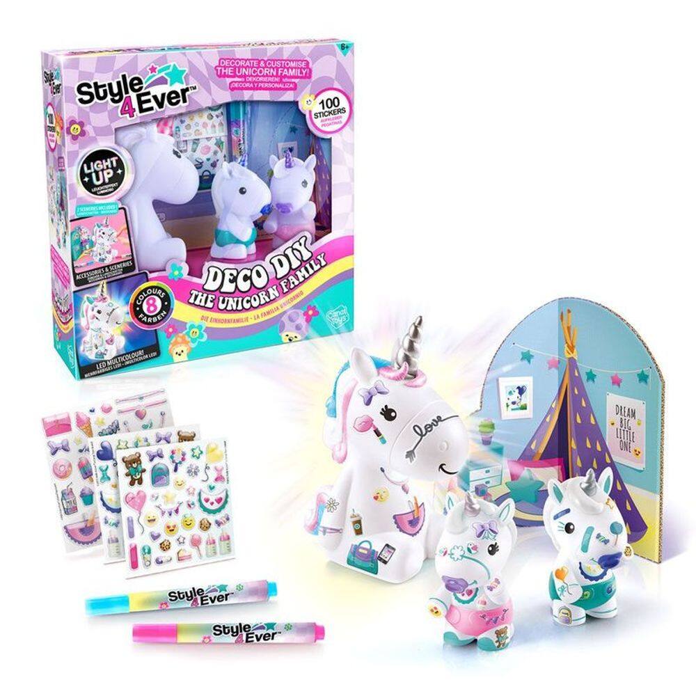 F0166-9 Fun Decore Sua Luminaria - Familia De Unicornio