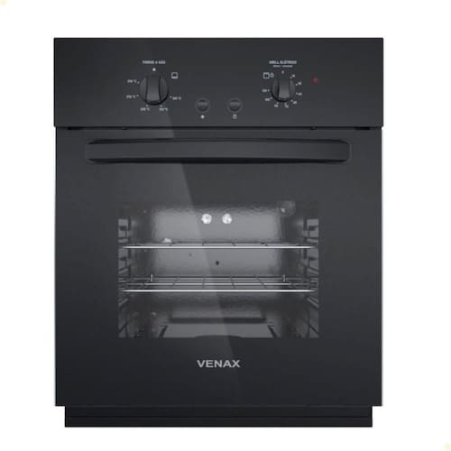 imagem-Forno de Embutir Venax á Gás 50L Totale Nero GIII GLP 127V 26018 - 110V