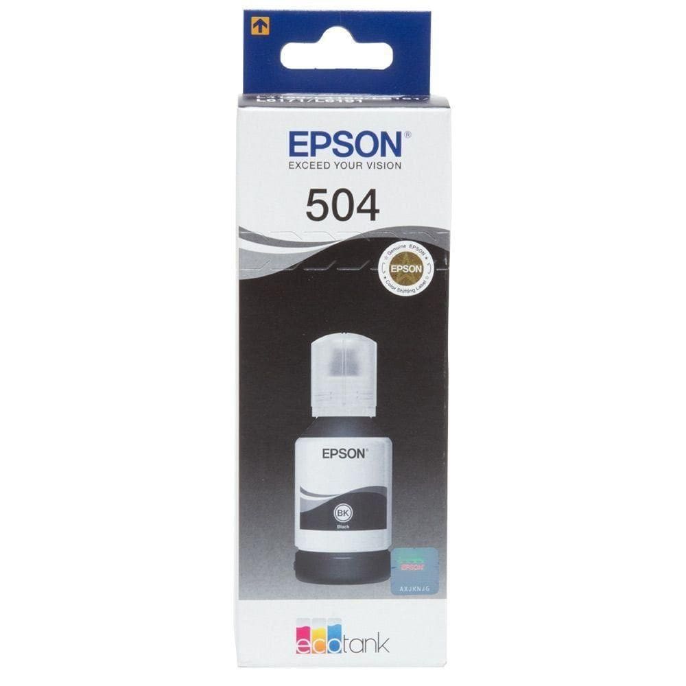 Refil De Tinta Epson T504120 L4150 Preto