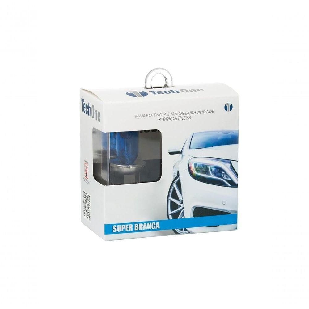 Lampada Super Branca Techone H9 55w 8500k Com Inmetro