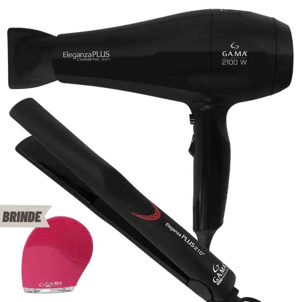Kit Prancha E Secador De Cabelo Eleganza Plus