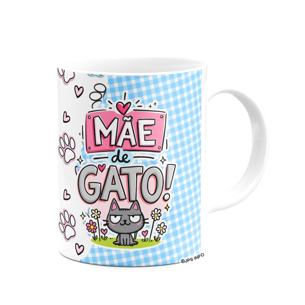 Caneca Mães - A melhor mãe do mundo - Mãe de gato - M2