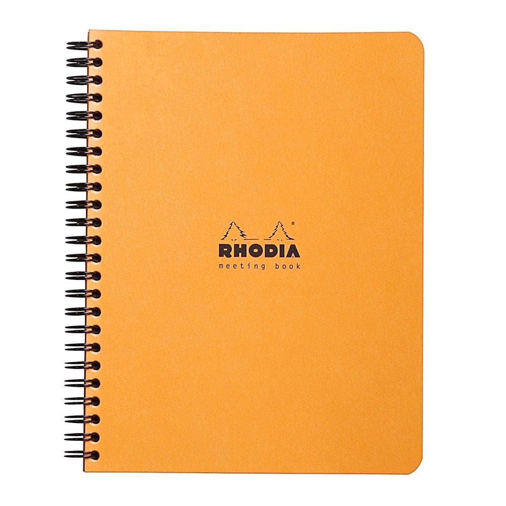 Caderno Rhodia Orange Meeting 16 x 21 cm 80 folhas
