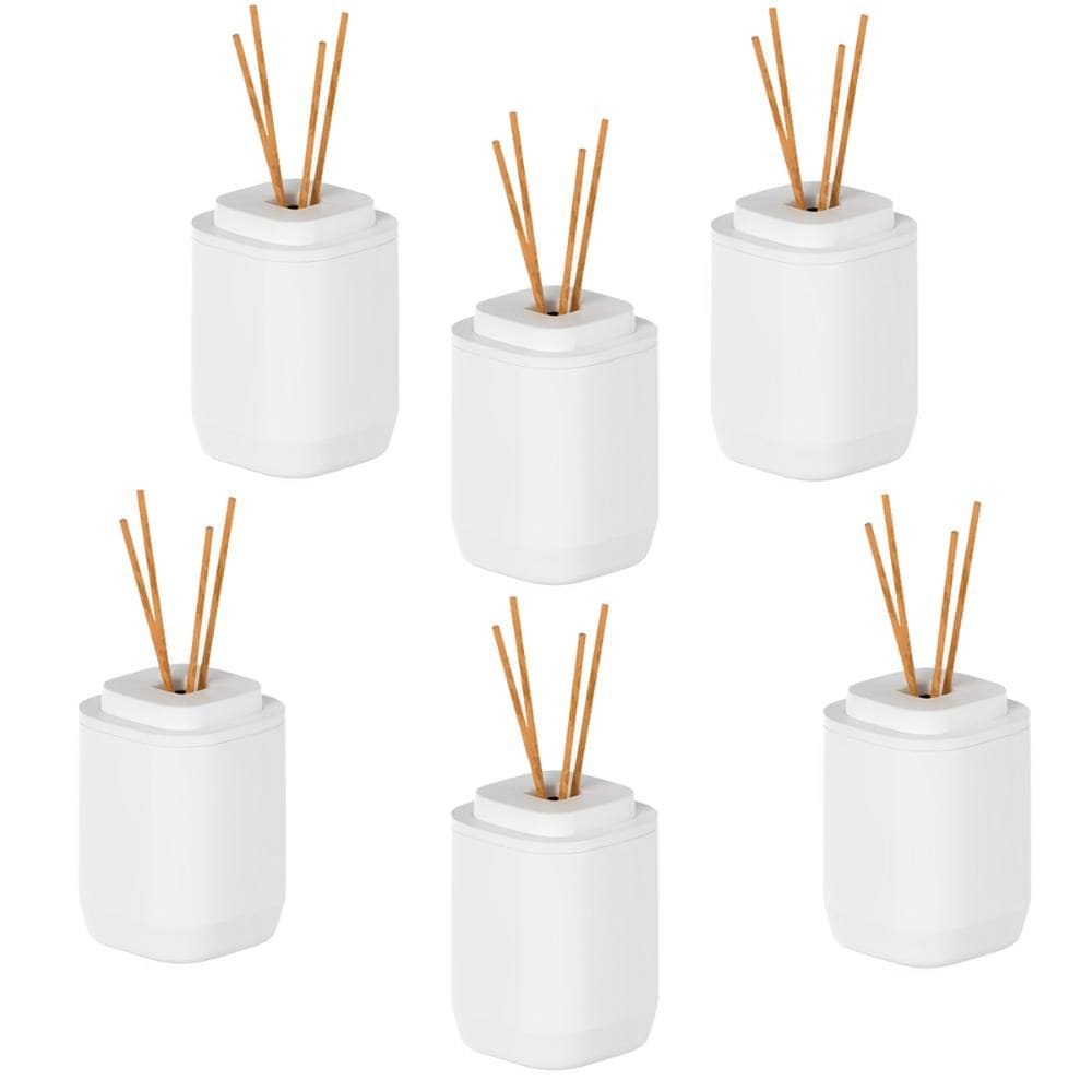 6x Difusor Arejador de Ambientes Ou Aura 380ml Branco