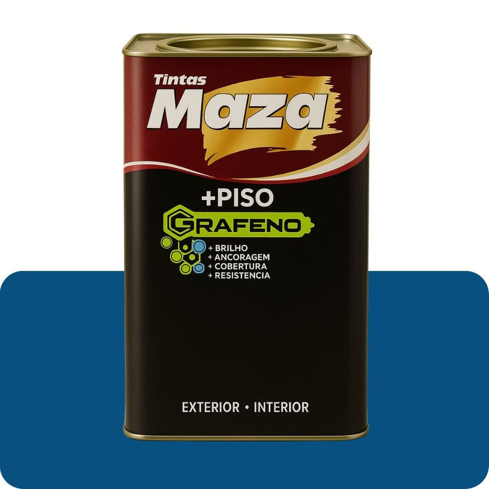 Tinta Piso Grafeno Azul 18L Maza