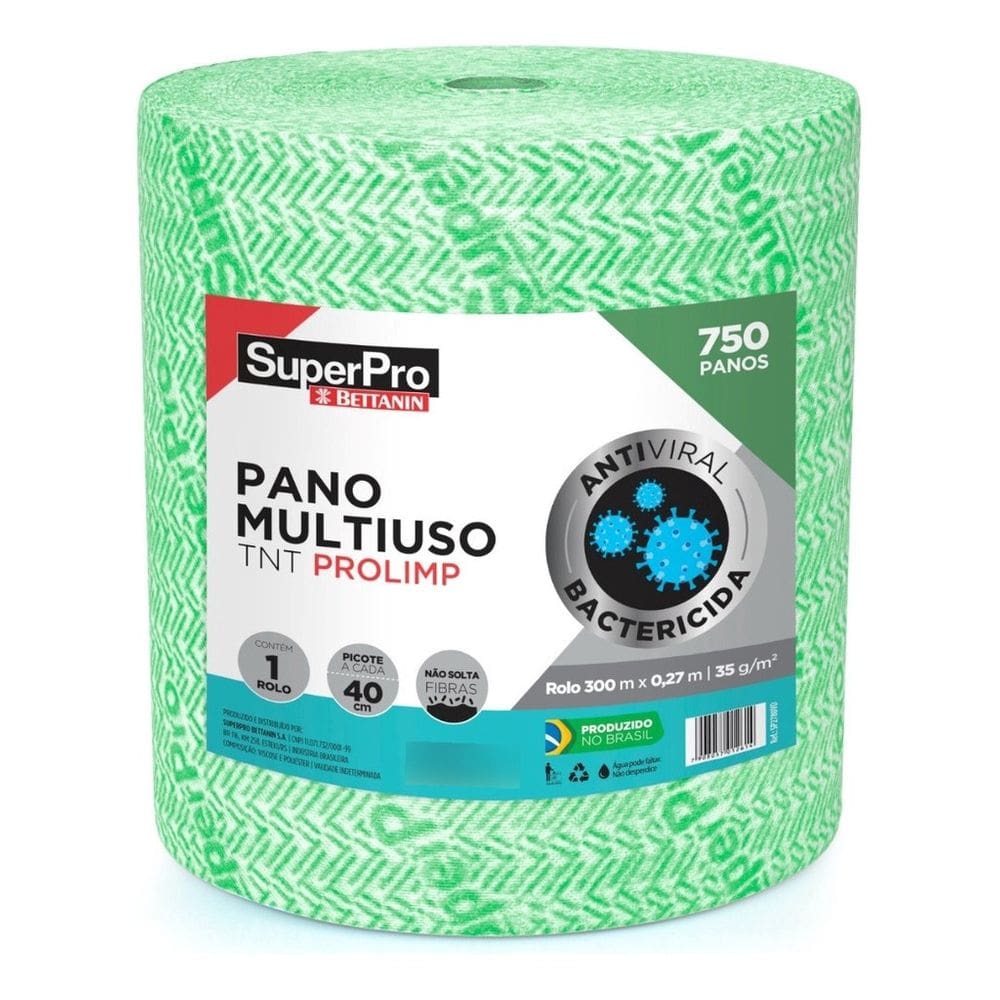 Rolo De Pano Verde 35Gr 20Cm X 240M C  600 Panos 9497 Medix
