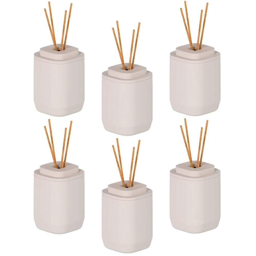 6x Aromatizador Ambiente Difusor OU Aura 380ml Bege