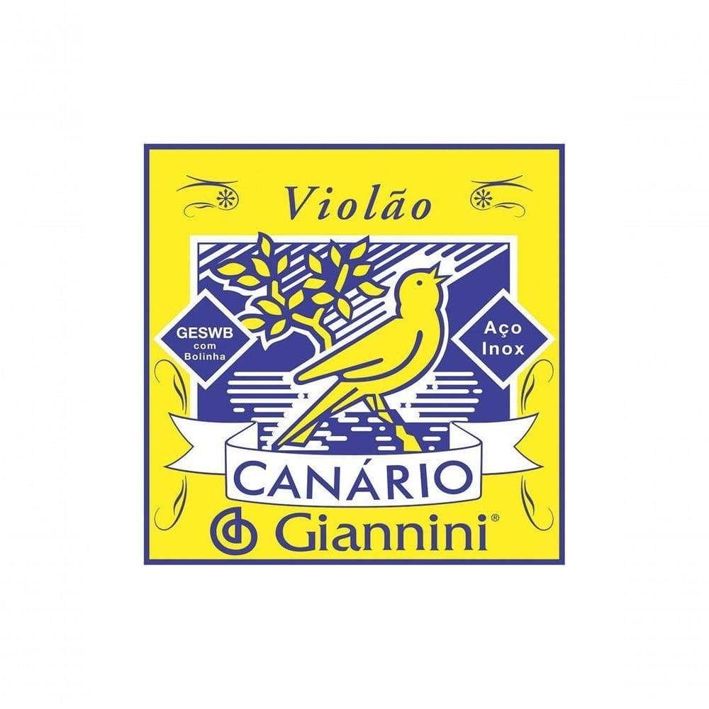 Corda De Aco Giannini Canario Geswb4 4 Para Violao Com