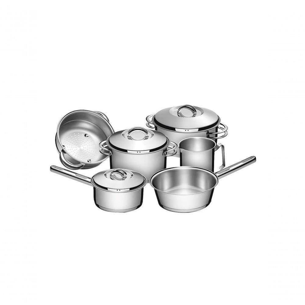 Jogo De Panelas Aco Inox 6 Pecas Solar