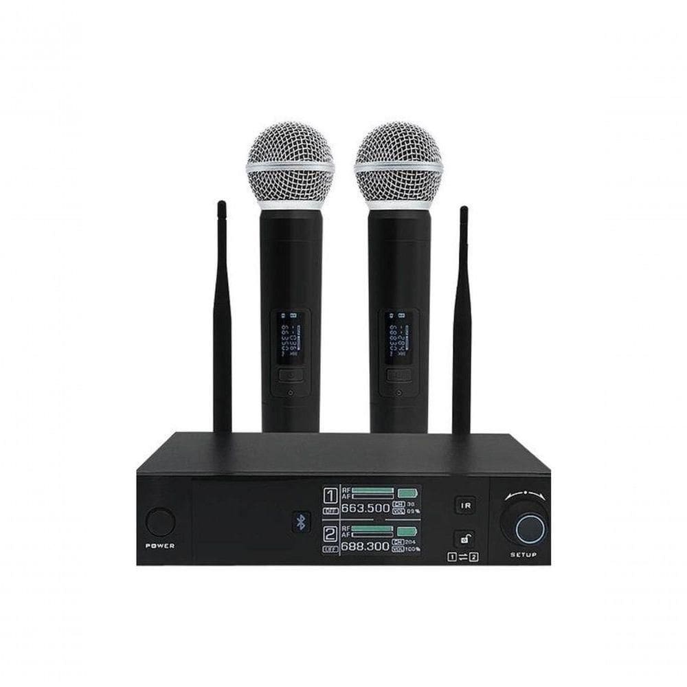 Microfone Sem Fio Leson Ls Vks2 Com Bluetooth