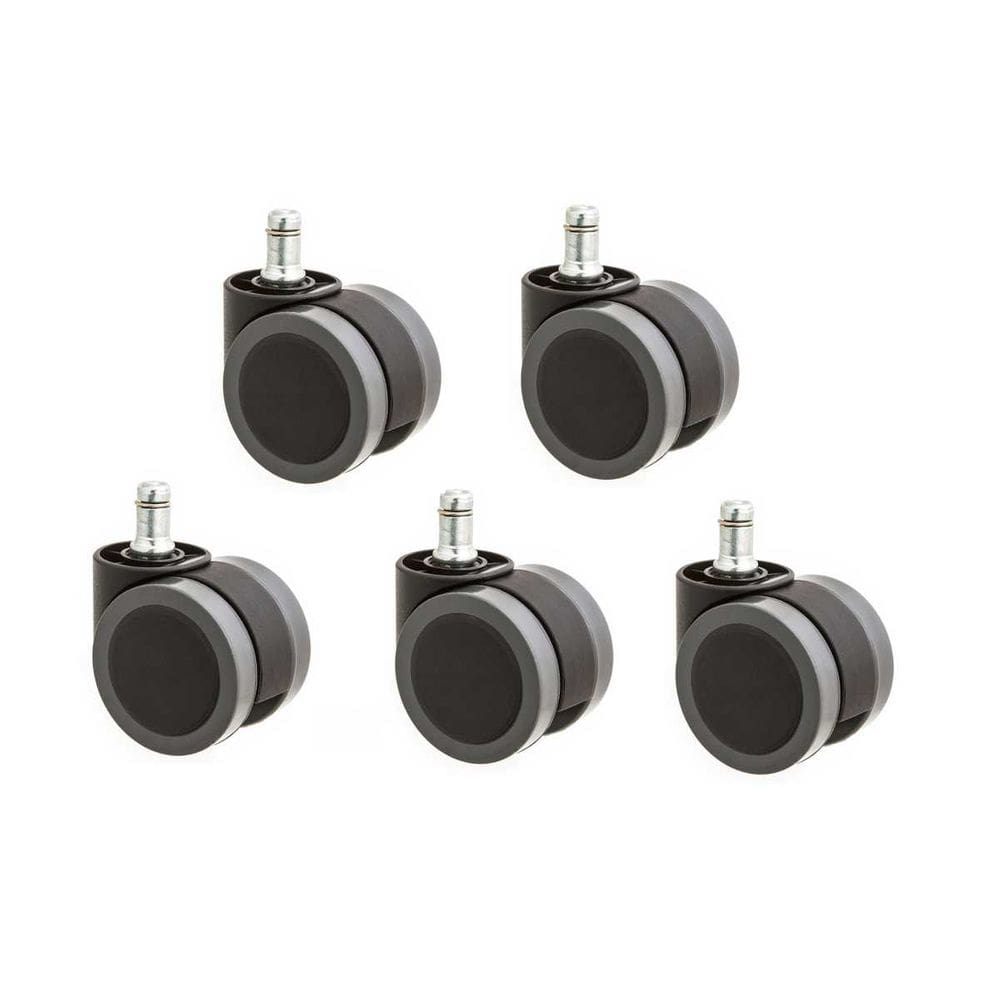 Rodízio De Cadeira Kit 5 Rodinhas De 55 Mm Pu Anti-risco
