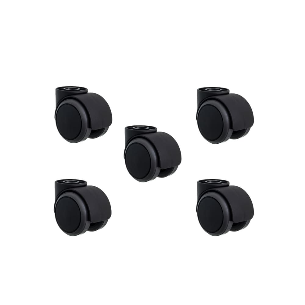 Kit 5 Rodinhas Cadeira Anti Risco Roda Silicone Pu S/pino