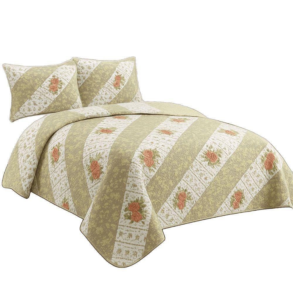 Kit Cobre Leito Colcha Queen Boutik Dupla Face - Estampa 44 - 100% Poliéster