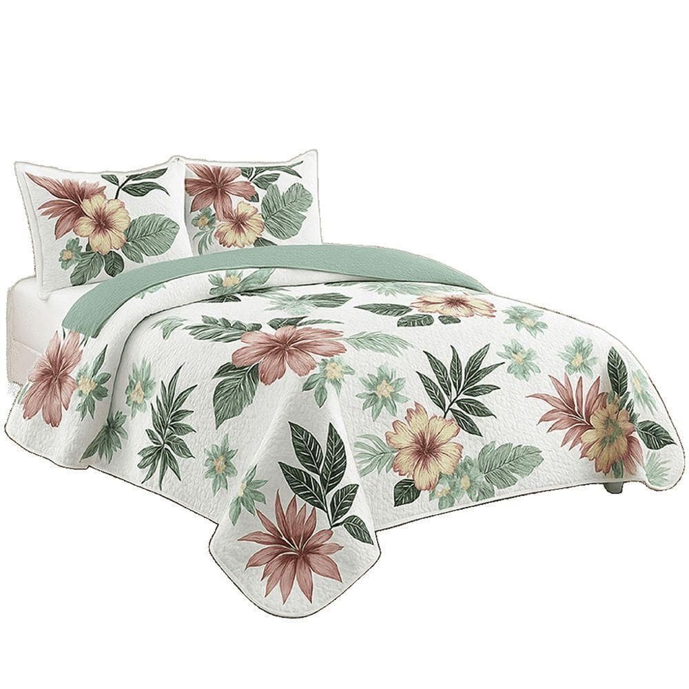 Kit Cobre Leito Colcha Queen Boutik Dupla Face - Estampa 31 - 100% Poliéster