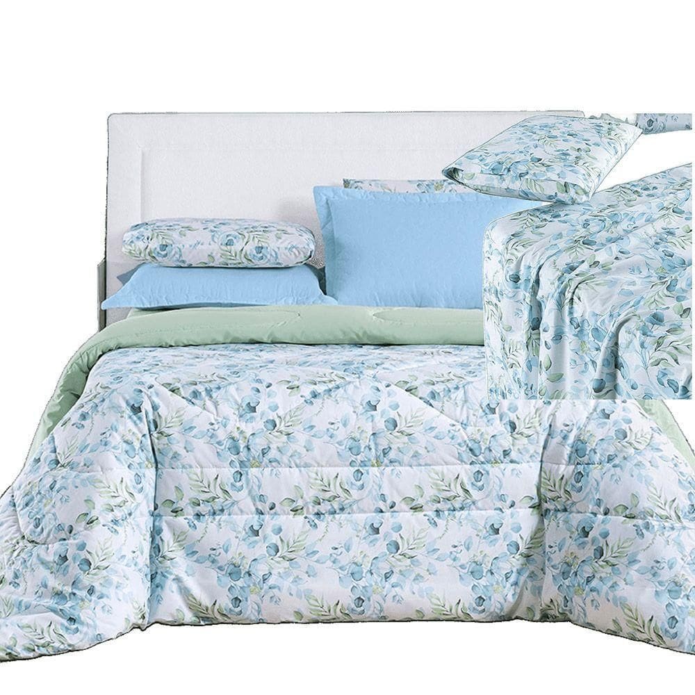 Kit Coordenado Edredom E Lençol Sensuale King Forest 5 Peças - 80% Algodão, 20% Poliéster