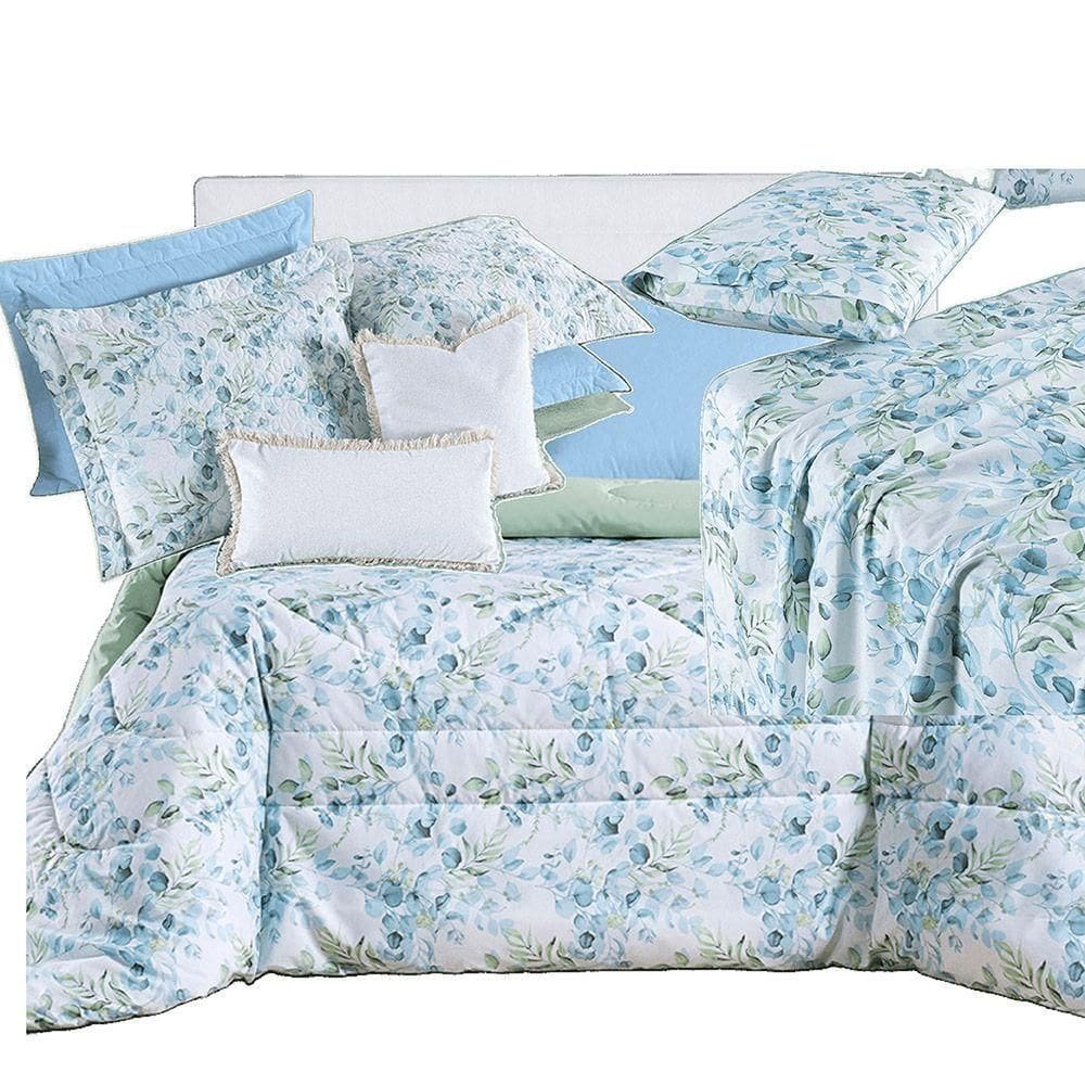 Kit Coordenado Edredom, Cobre Leito E Lençol Sensuale King Forest 8 Peças - 80% Algodão, 20% Poliéster