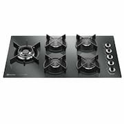 Cooktop a Gás Electrolux Home Pro em Vidro com 05 Bocas Preto - KE5HP