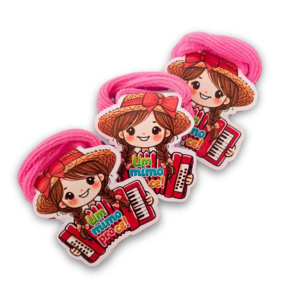 Kit 25 Lembrancinhas Card Xuxinha Personalização Junina Arraiá São joão