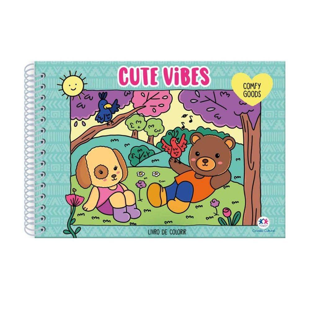 Livro de Colorir Cute Vibes - Ciranda Cultural