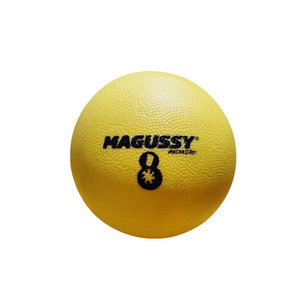 Bola Iniciação de Borracha Magussy Tamanho 8 Amarelo