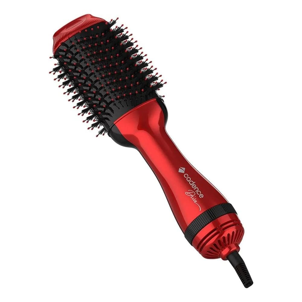 Escova Secadora Diva 4 Em 1 Cadence Vermelha Esc704-127v Cor Vermelho 127V