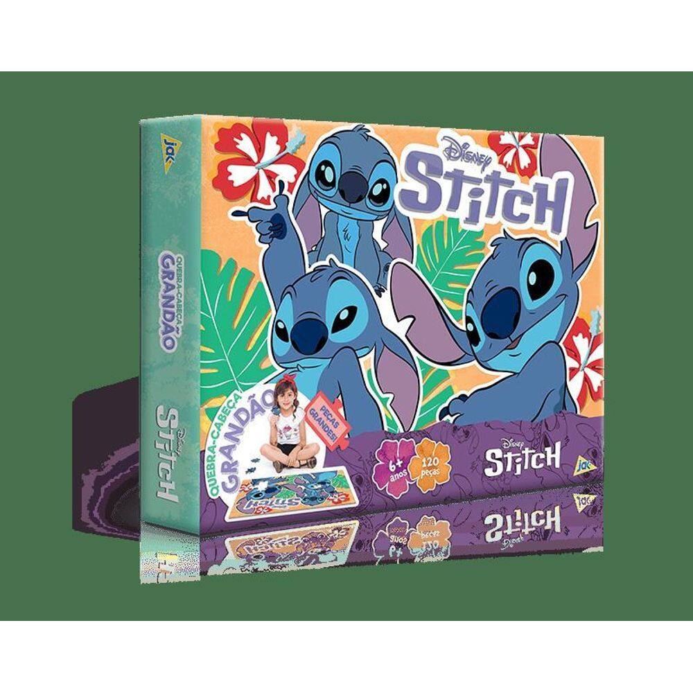 Quebra-Cabeça Cartonado Stitch 120 Peças - Toyster