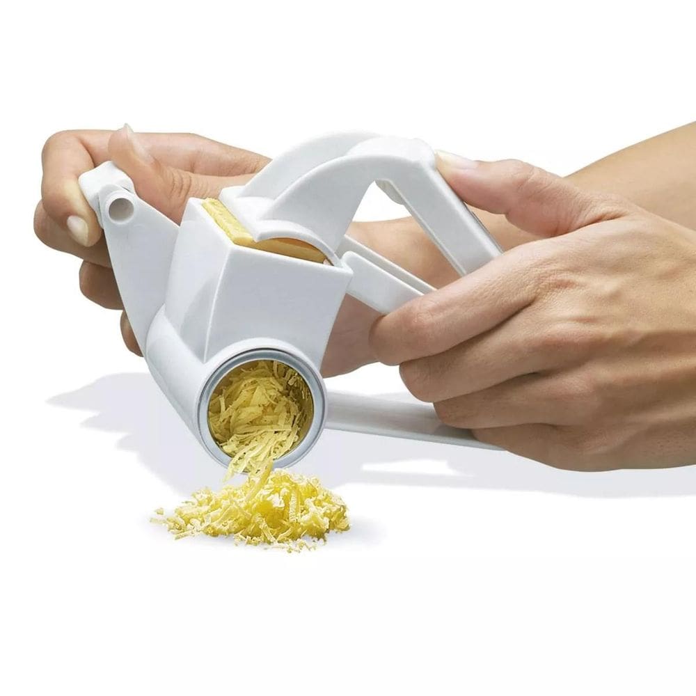 Novo Ralador De Queijo Manual Inox Manivela Cozinha