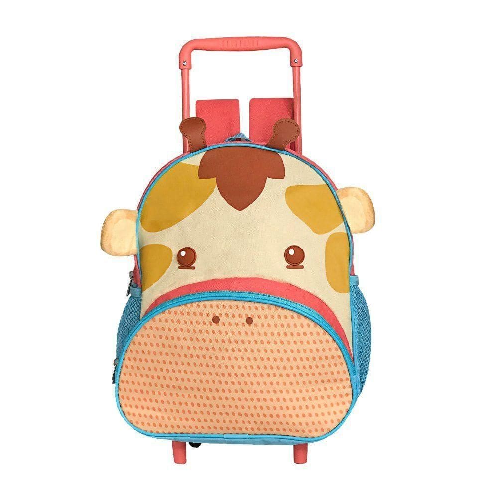 Mochila Infantil De Rodinha Com Estampa De Girafa 17 Litros