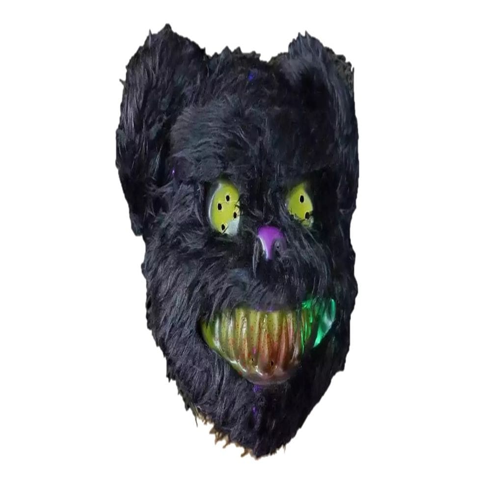Máscara Pelúcia Urso Led Terror Festa Halloween Fantasia