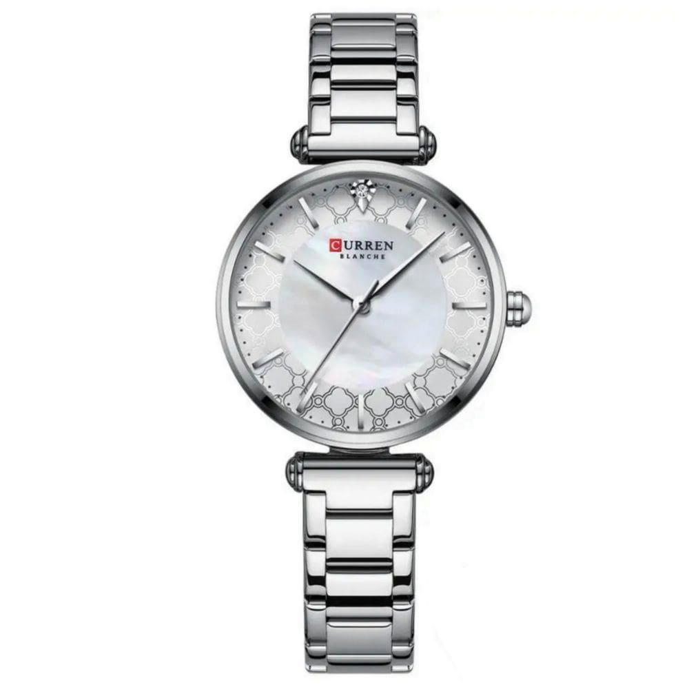 Relógio Feminino elegante quartzo fino Strass com aço inoxidável moda casual