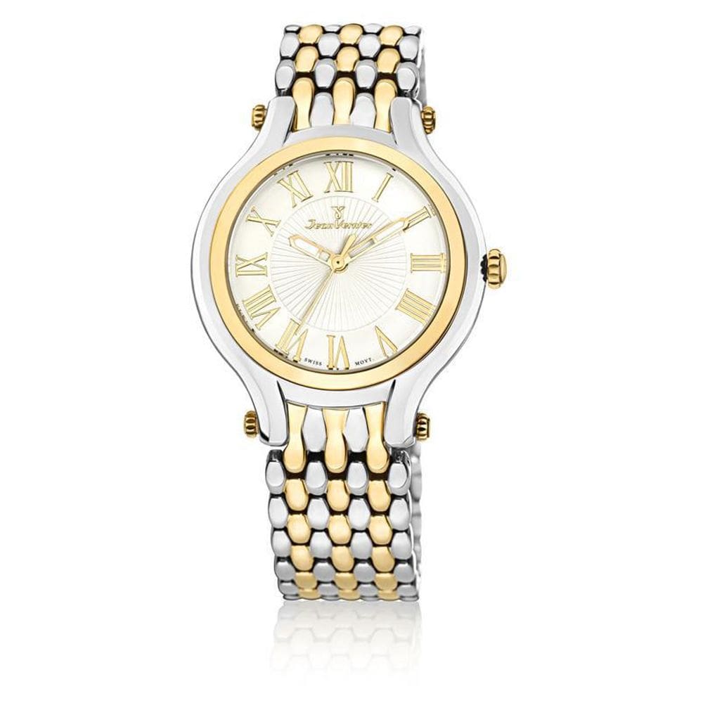 Relógio Pulso Jean Vernier Feminino Aço Bicolor Jv01021