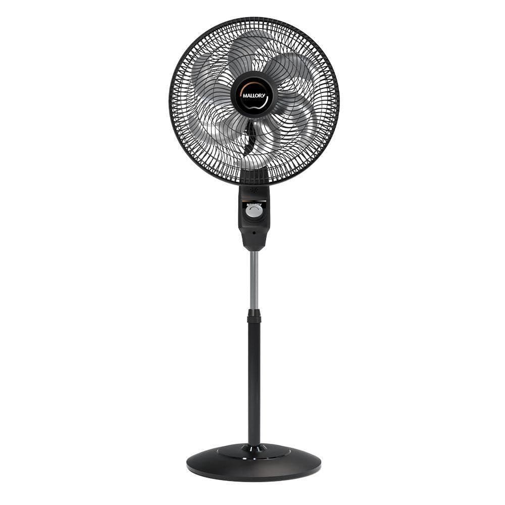 Ventilador De Coluna Mallory 40cm Eolo Com 6 Pás E Silencioso Preto 110V