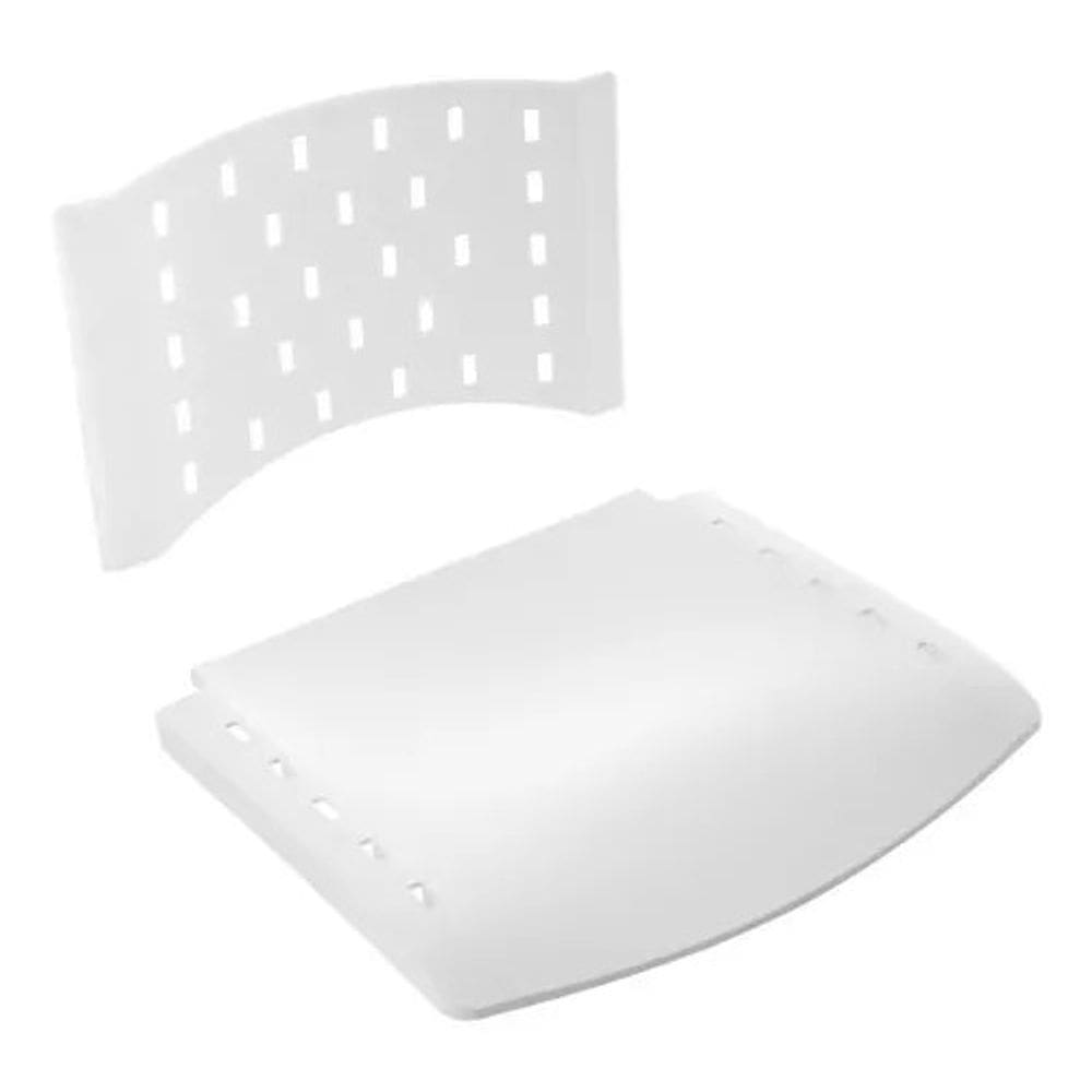 Assento Encosto Plastico Preto Cadeira Fixa