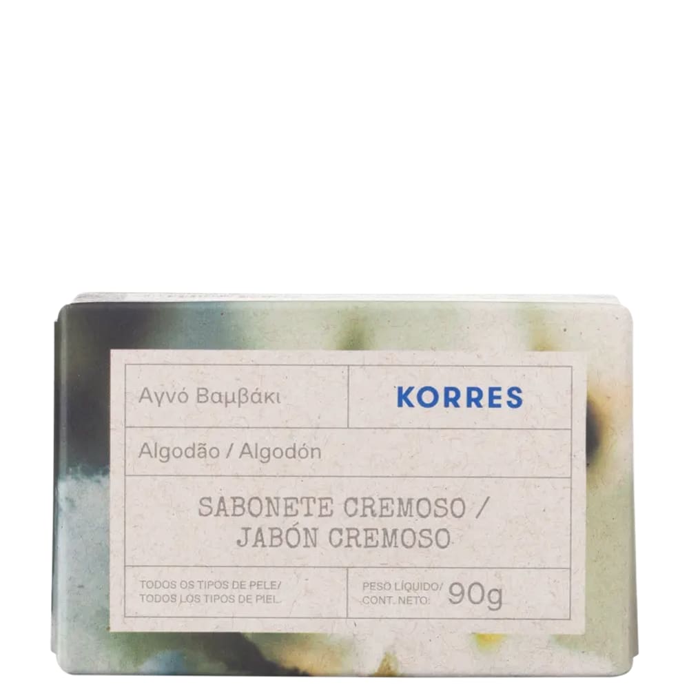 Korres Algodão Puro - Sabonete em Barra 90g